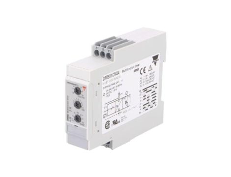 DMB01DM24 Przekaźnik czasowy, 0,1s100h, DPDT, 250VAC/8A,24VDC/5A, Szczelność: IP20