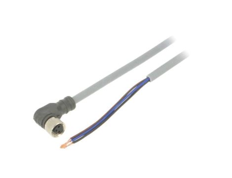 CONE53NF-A5P Przewód przyłączeniowy, PIN: 3, kątowe, 5m, M8, 60VAC, 4A, Żyły: 3