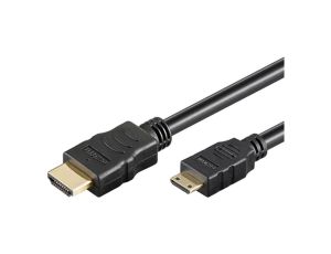 Kabel HDMI 1.4 HDMI wtyk,mini HDMI wtyk PVC Dł: 5m czarny 31934