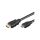 MC.1910.1112.050BK Kabel HDMI 1.4 HDMI wtyk,mini HDMI wtyk PVC Dł: 5m czarny