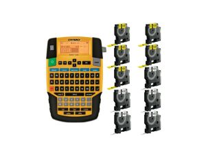 Drukarka etykiet DYMO Rhino 4200 dla elektryka, instalatora, przemysłu s0955990 + 5 taśm DYMO IND 12mm x 1,5m (żółta / czarny na