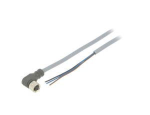 CONE53NF-A2 Przewód przyłączeniowy, PIN: 3, kątowe, 2m, M8, 60VAC, 4A, Żyły: 3