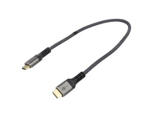 Kabel HDMI 2.0 HDMI wtyk,z obu stron PVC tekstylny Dł: 0,5m 64992