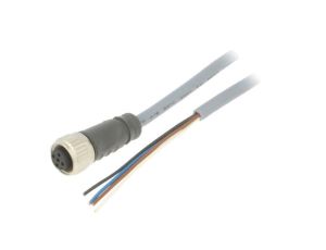 CONE14NF-S2 Przewód przyłączeniowy, PIN: 4, proste, 2m, M12, 250VAC, 4A, Żyły: 4