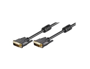 DVIMM241/15G Kabel DVI-D (24+1) wtyk,z obu stron 15m czarny