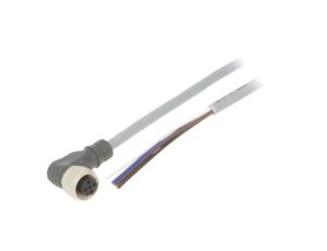 Przewód przyłączeniowy, PIN: 4, kątowe, 2m, M12, 250VAC, 4A, Żyły: 4 CONE14NF-A2P