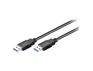 Kabel krosowany,USB 3.0 USB A wtyk,z obu stron 5m czarny 96117