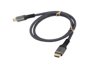 Kabel HDMI 2.0 HDMI wtyk,z obu stron PVC tekstylny Dł: 1m 64993