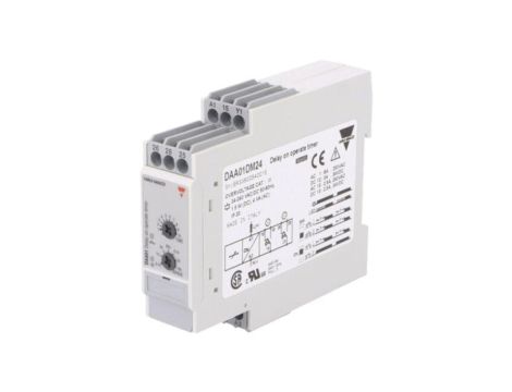 DAA01DM24 Przekaźnik czasowy, 0,1s100h, SPDT x2, 250VAC/8A,24VDC/5A, Szczelność: IP20