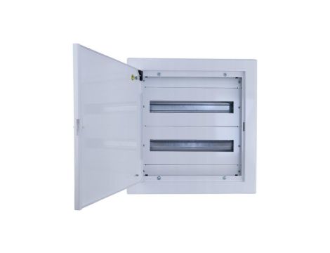 Rozdzielnica podtynkowa metalowa 2x18 modułów IP30 (400V AC) 435x415x130mm drzwi pełne Doktorvolt