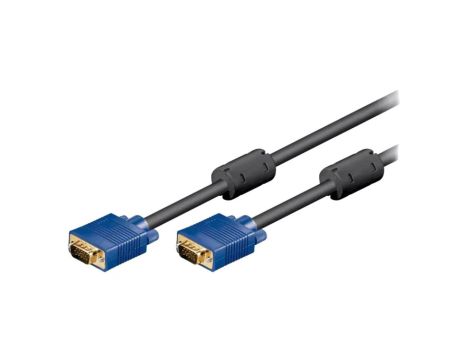 VGAM-100 Kabel D-Sub 15pin HD wtyk,z obu stron 10m czarny