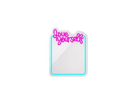 Neon MIRROR LED LOVE YOURSELF błękit róż FMNE01 Forever Light