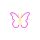 Neon LED MOTYL róż NNE03 Neolia