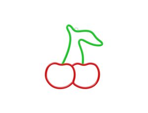 Neon LED CZEREŚNIA zielono czerwona NNE23 Neolia