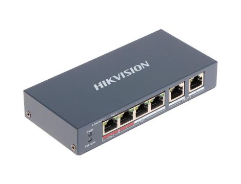 Switch PoE DS-3E0106HP-E 4-portowy Hikvision