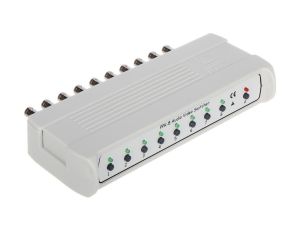 Przełącznik kamer oraz audio 8x Cinch /BNC PPK-8