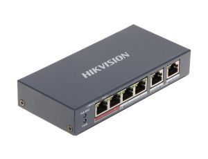 Switch PoE DS-3E0106P-E/M 4-portowy Hikvision