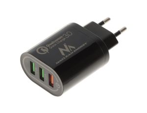 Ładowarka sieciowa 3xUSB QC3.0 MCE-479B