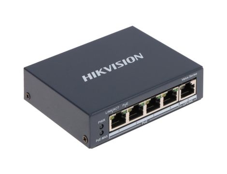 Switch PoE DS-3E0505P-E/M 4-portowy Hikvision