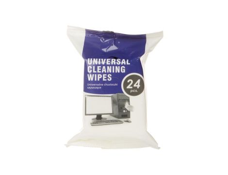 Chusteczki czyszczące do sprzętu biurowego UNI-WIPES/24