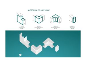 AKS Zielonka Łącznik kątowy LK 15/32 biały