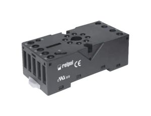 Podstawka PIN: 8 10A 250VAC na panel,na szynę DIN -40...70C GZP8 (BLACK)