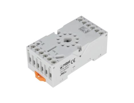GZP11 Podstawka PIN: 11 10A 250VAC na panel,na szynę DIN -40...70C