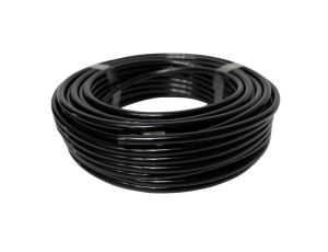 Przewód pneumatyczny PU poliuretanowy kalibrowany, fi 8x6 mm, czarny (krążek 25 m)