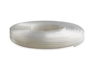 Przewód pneumatyczny PU poliuretanowy kalibrowany, fi 12x8 mm, biały (krążek 100 m)