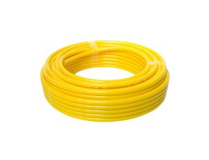 Przewód pneumatyczny PU poliuretanowy kalibrowany, fi 6x4 mm, żółty (krążek 25 m)