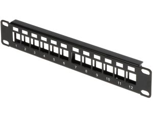 Patch panel RACK 10cali 12xKEYSTONE PP10-12/K