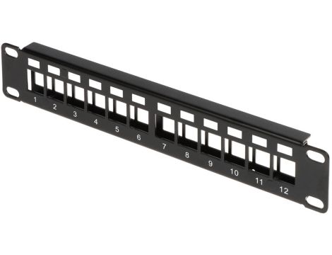 Patch panel RACK 10cali 12xKEYSTONE PP10-12/K