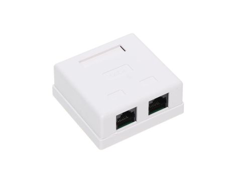 Gniazdo teleinformatyczne podwójne kat.5e RJ45-2G2
