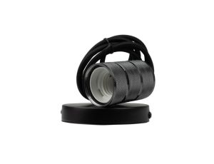 Oprawa sufitowa wisząca 2m E27 Czerń połysk