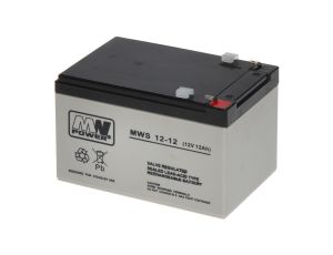 Akumulator VRLA AGM 12V/12Ah (żywotność 3-5lat) MWS 12-12 T1