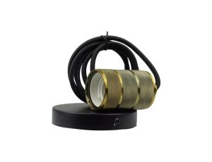 Oprawa sufitowa wisząca 2m E27 Żółta miedź