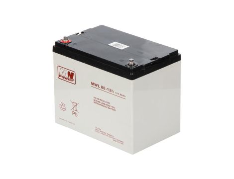 Akumulator VRLA AGM 12V 80Ah (żywotność 10-12lat) MWL 80-12h M6