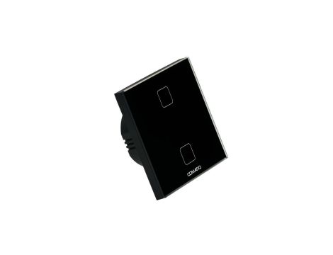 Wyłącznik dotykowy szklany panel sterujący DALI-2 IQswitch.102V czarny Comatiq