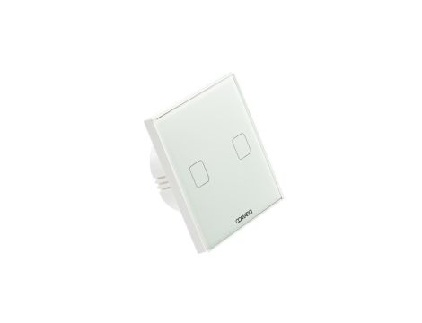 Wyłącznik dotykowy szklany panel sterujący DALI-2 IQswitch.102 biały Comatiq