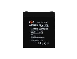 Akumulator VRLA AGM 12V 5Ah 60Wh (żywotność 5-6lat) LPM 12V-5Ah