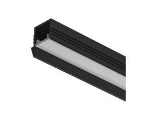 Profil LED wpuszczany, czarny, 1105 Häfele Lighting, 83395727
