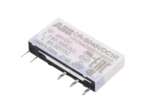 Przekaźnik miniaturowy, SPDT, Napięcie Cewki: 48VDC, CR-S, podstawka,THT 1SVR405501R4010