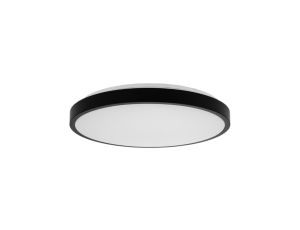 Plafon okrągły natynkowy LED 24W 2500lm 4000K IP44 biała barwa neutralna NW czarny V-TAC VT-8624B-RD-N