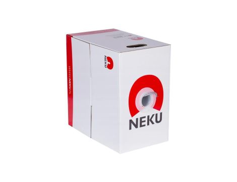 Kabel teleinformatyczny U/UTP kat.6 wewnętrzny Eca PVC szary NEKU /305m/