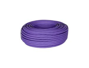 Kabel teleinformatyczny F/FTP kat.6A wewnętrzny B2ca LSZH fioletowy NEKU /100m/