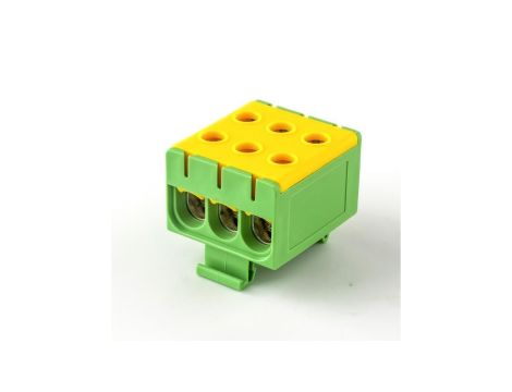 Listwa zaciskowa LZT w korpusie żółto-zielona Cu:2,5-50mm2, Al:6-50mm2 E.4143/Ż-Z