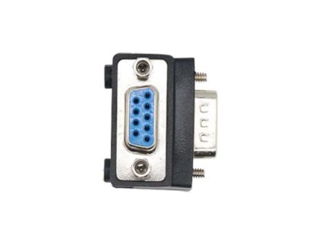 Adapter kątowy DB9 męski na DB9 żeński kąt prosty