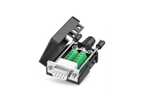 Adapter DB9 żeński ze śrubą do zacisku śrubowego 9 pin