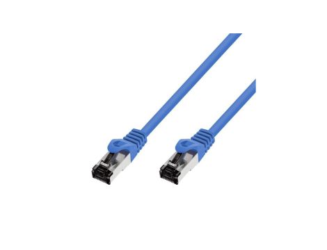 Patchcord LAN Miedź Kabel sieciowy skrętka Extralink Kat.8.1 S/FTP 1m 40G Niebieski
