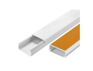 Listwa elektroinstalacyjna kanał kablowy BKK 40x16mm korytko z pokrywą i taśmą montażową 2-stronną / 2 m / 4/EB/KK 40x16/TS